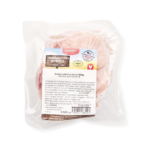 Kuřecí stehna horní s kostí a kůží, mražená