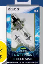 Autožárovky Aroso Deutschland Light Plus H1 12V 55W P14.5s sada 2ks - svítivost plus 130%