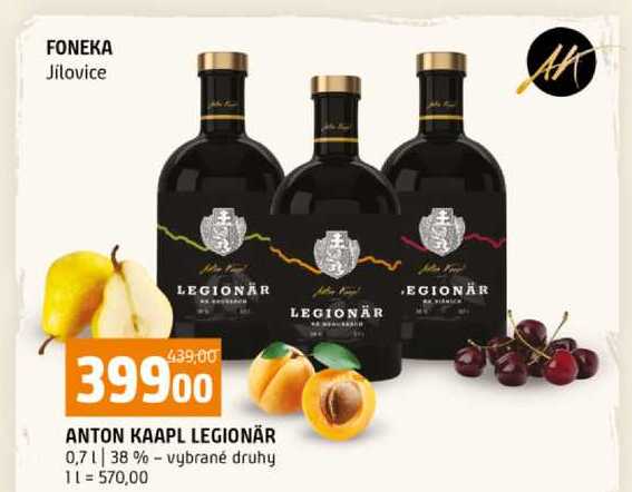 ANTON KAAPL LEGIONÄR 0,7l 38% vybrané druhy