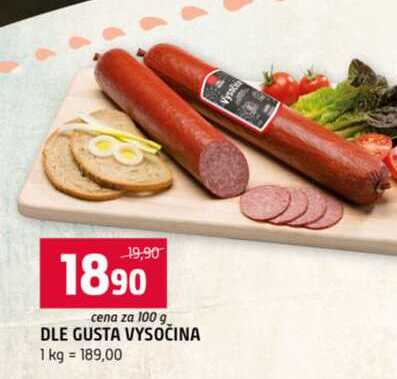 DLE GUSTA VYSOČINA 100g