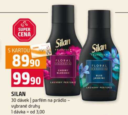 SILAN 30 dávek parfém na prádlo vybrané druhy