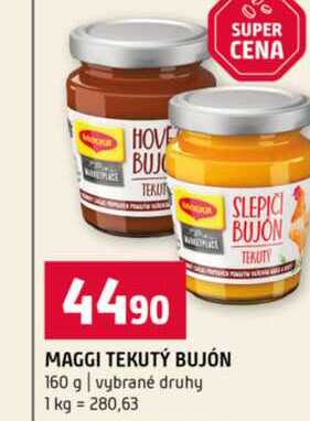 MAGGI TEKUTÝ BUJÓN 160 g vybrané druhy