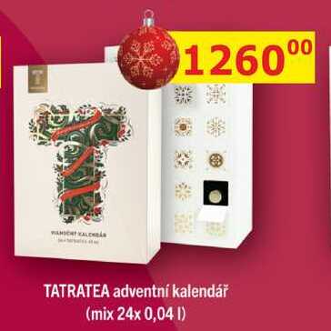 TATRATEA adventní kalendář (mix 24x 0,04l) 