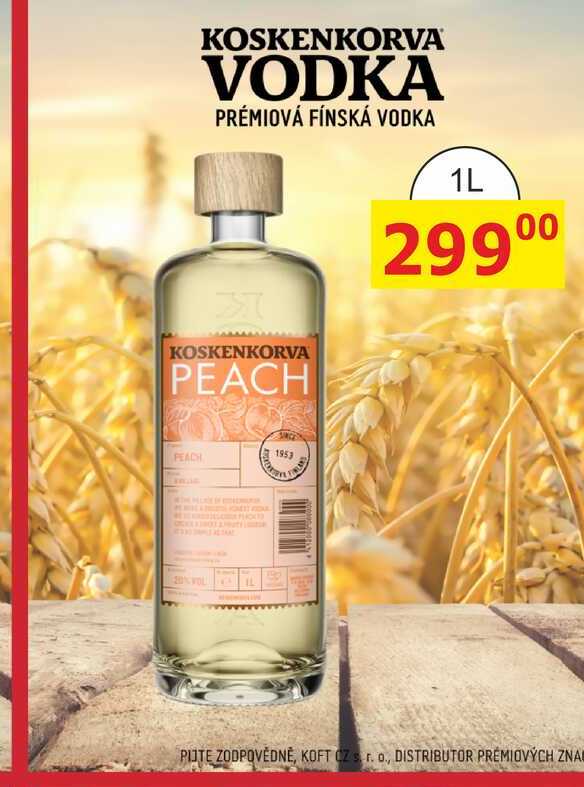 Koskenkorva Peach vodka 1l