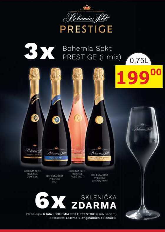 BOHEMIA SEKT PRESTIGE ( mix variant) 0,75L