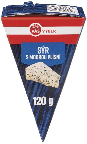 VÁŠ VÝBĚR Sýr s modrou plísní, 120 g