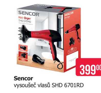 Sencor vysoušeč vlasů SHD 6701RD