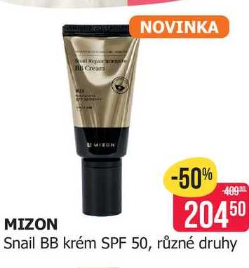 MIZON Snail BB krém SPF 50, různé druhy