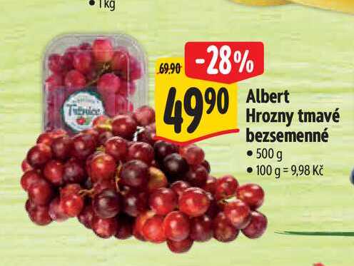  Albert Hrozny tmavé bezsemenné  500g 