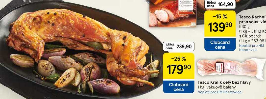 Tesco Kachní prsa sous-vid, 530 g