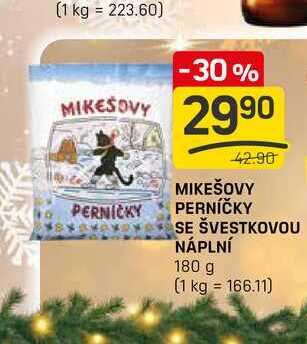 MIKEŠOVY PERNÍČKY SE ŠVESTKOVOU NÁPLNÍ 180 g