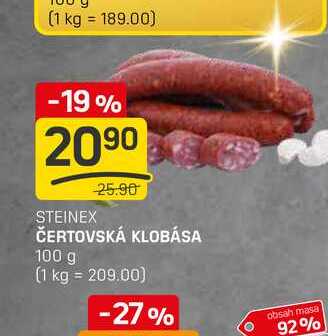 ČERTOVSKÁ KLOBÁSA 100 g