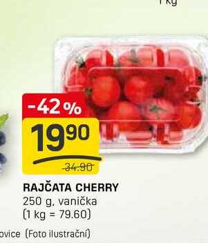 RAJČATA CHERRY 250 g, vanička 