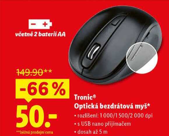 Tronic Optická bezdrátová myš