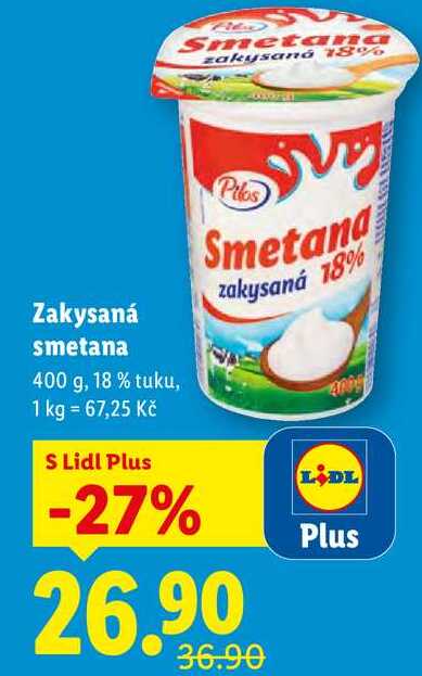 Zakysaná smetana, 400 g 