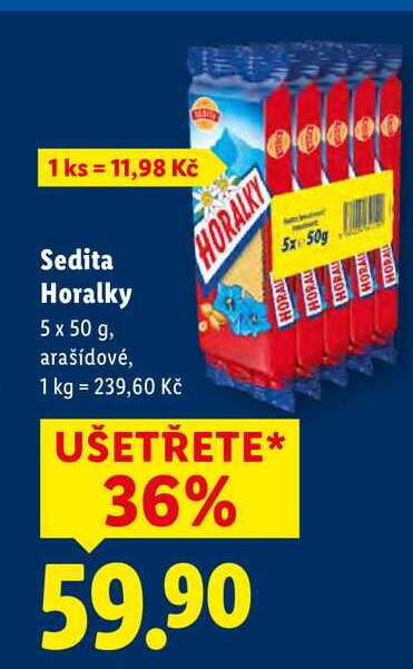 Sedita Horalky, 5x 50 g