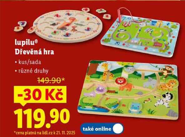 lupilu Dřevěná hra 