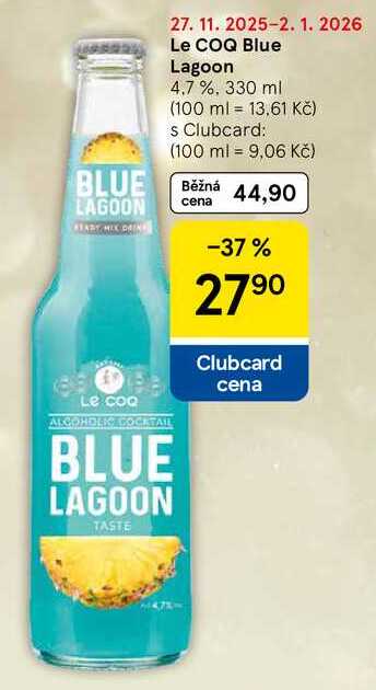 Le COQ Blue Lagoon 4,7 %, 330 ml