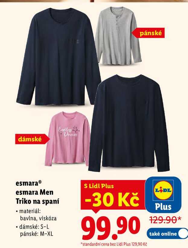 esmara esmara Men Triko na spaní 