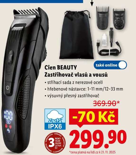 Cien BEAUTY Zastřihovač vlasů a vousů 