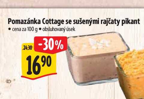Pomazánka Cottage se sušenými rajčaty pikant  100 g