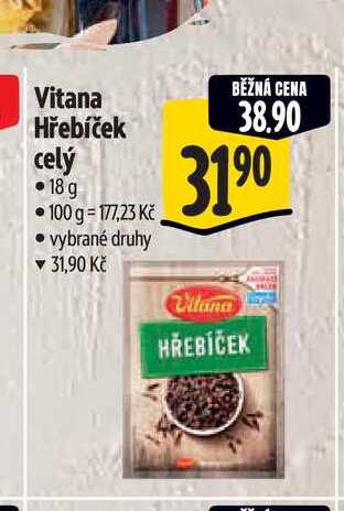 Vitana Hřebíček celý 18 g 