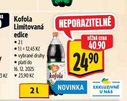   Kofola Limitovaná edice  2 l