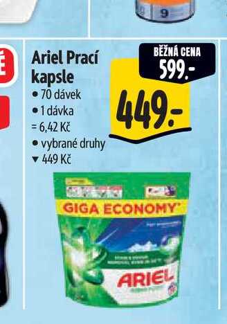 Ariel Prací kapsle 70 dávek 