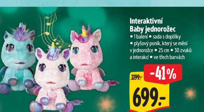 Interaktivní Baby jednorožec  