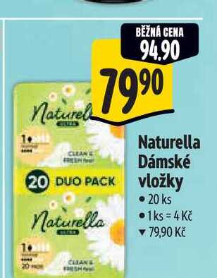   Naturella Dámské vložky 20 ks