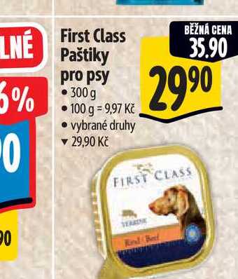  First Class Paštiky pro psy 300 g 