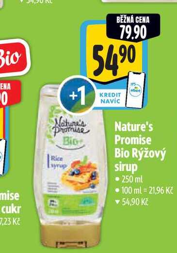 Nature's Promise Bio Rýžový sirup 250 ml
