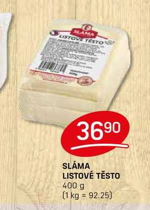 SLÁMA LISTOVÉ TĚSTO 400 g