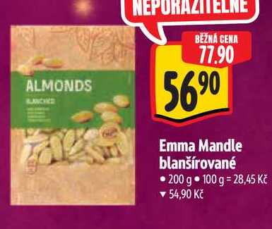 Emma Mandle blanšírované, 200 g 