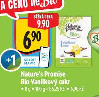 Nature's Promise Bio Vanilkový cukr, 8 g