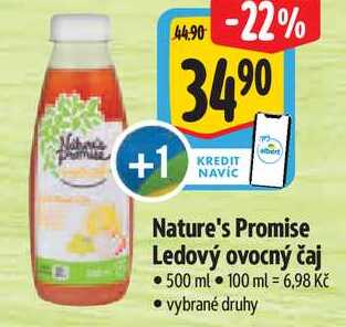Nature's Promise Ledový ovocný čaj, 500 ml