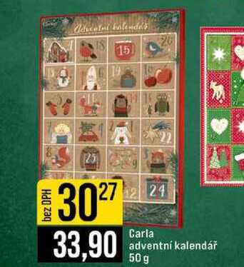 Carla adventní kalendář 50 g
