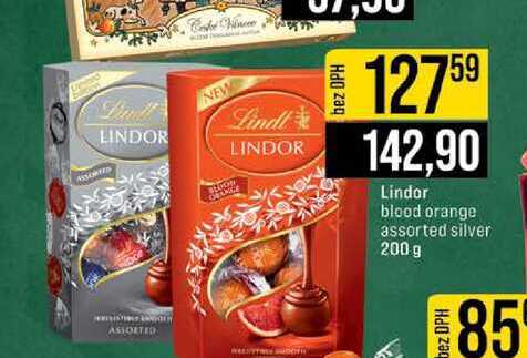 Lindor blood orange assorted silver 200 g 