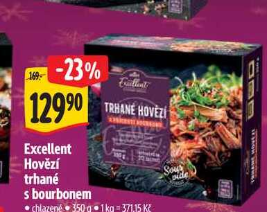   Excellent Hovězí trhané s bourbonem 350 g