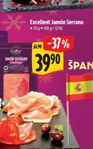   Excellent Jamón Serrano 70 g  