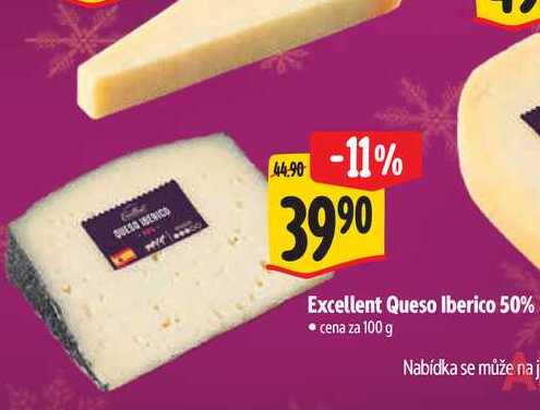  Excellent Queso Iberico 50% 100 g