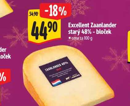 Excellent Zaanlander starý 48% - bloček 100 g