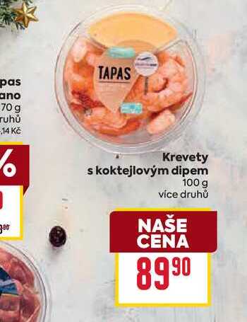 Krevety s koktejlovým dipem 100g