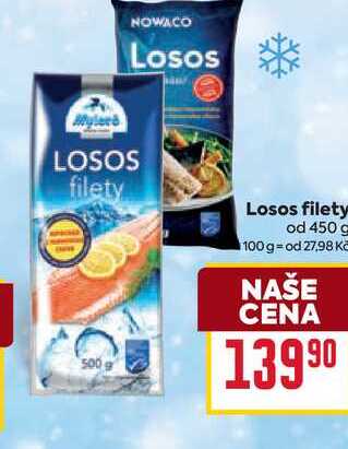 Losos filety od 450 g 