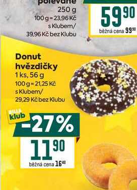 Donut hvězdičky 1 ks, 56 g