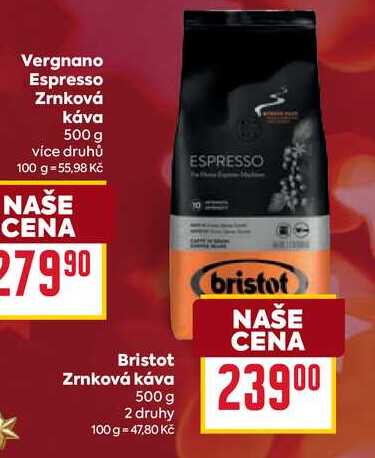 Bristot Zrnková káva 500 g 