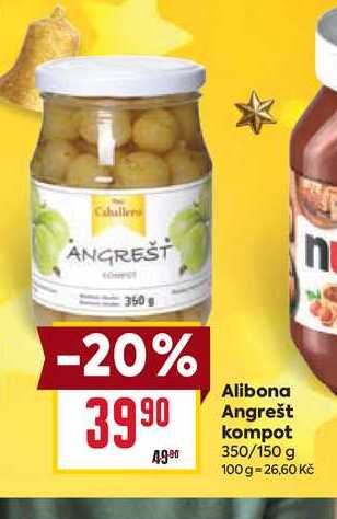 Alibona Angrešt kompot n 350/150 g
