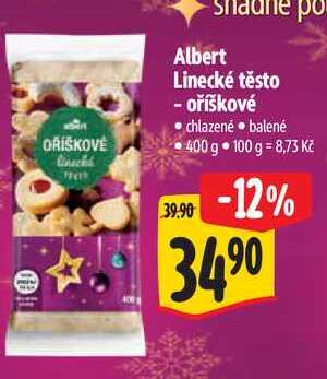  Albert Linecké těsto - oříškové, 400 g