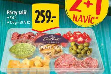 Párty talíř, 510 g