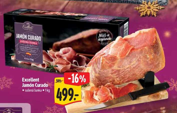 Excellent Jamón Curado, 1 kg